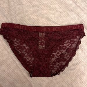 Maroon Lacey Bikini Undie
